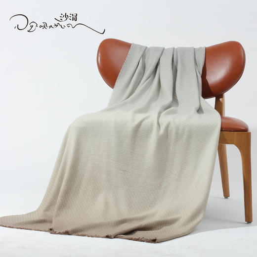 藏红系列羊绒渐变色大披毯SJF95P406W 商品图5