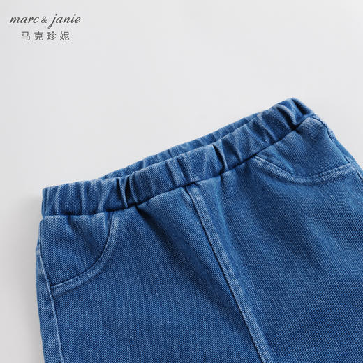 马克珍妮秋装新款 女童弹力牛仔裤打底裤 儿童裤子 231928 商品图3