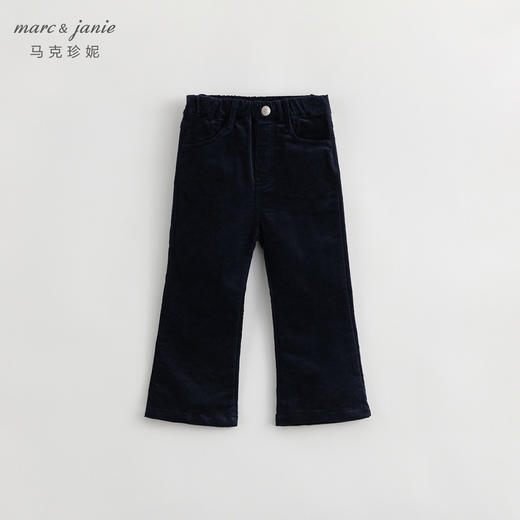 马克珍妮秋装新款 女童柔软灯芯绒长裤喇叭裤 儿童裤子231796 商品图1