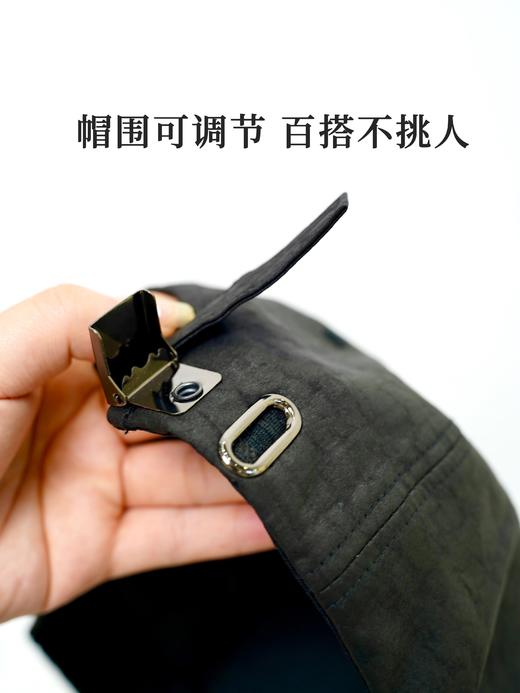 非遗古料香云纱鸭舌帽/渔夫帽！花花团特别定制版！日常搭配百搭时髦！优雅典雅都市气质女士！帽型显脸小！香云纱帽子炒鸡轻盈透气凉爽宜人，易洗易干轻薄不易皱，自带spf50防晒，不怕晒黑优雅时髦凹造型！ 商品图3