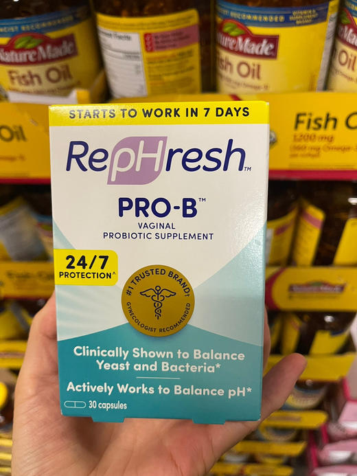 RepHresh Pro-B妇益科生菌胶囊处私乳酸杆菌菌群平衡 30粒 商品图2