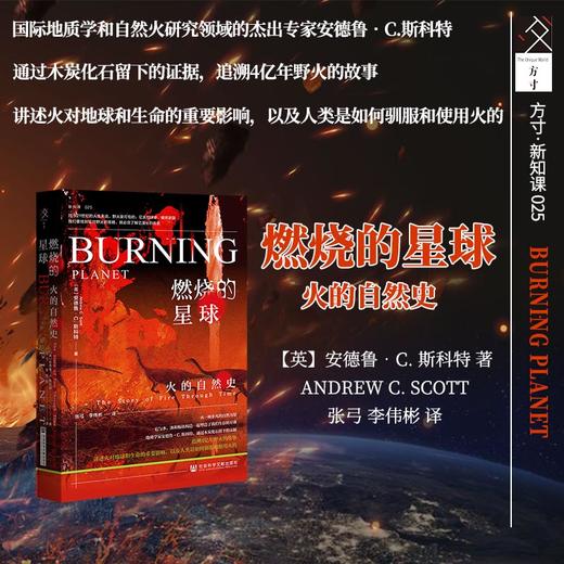 现货 燃烧的星球：火的自然史 安德鲁·C.斯科特 著  方寸丛书 新知课 社会科学文献出版社官方正版 野火木炭 科普 地质学 地球史 商品图1