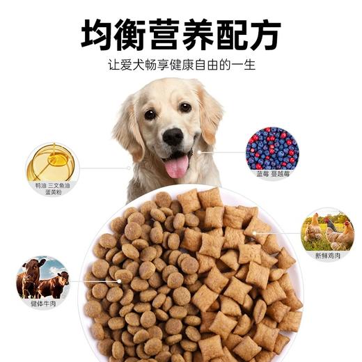 麦富迪狗粮通用型2kg牛肉夹心宠物成幼犬泰迪金毛贵宾专用 商品图4