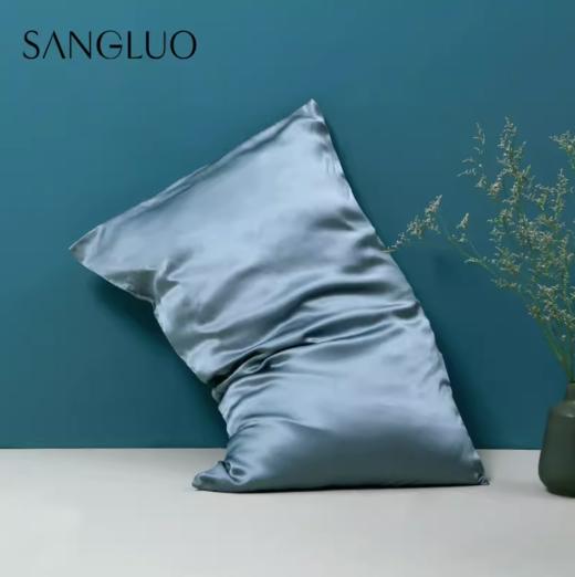 【HiGo精品专享】真丝枕套双面蛋白枕巾SANGLUO桑罗刺绣伴手礼物桑蚕丝绸枕套 商品图3