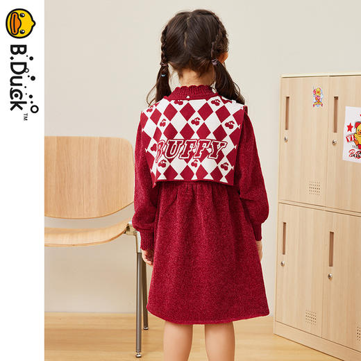 B.DUCK小黄鸭童装春秋连衣裙105-150 FF3480001 商品图2