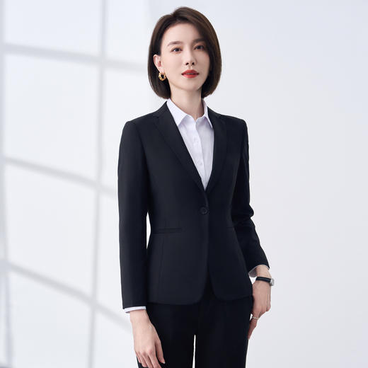 罗蒙春秋款小西装外套女士商务通勤休闲百搭职业装单西服上衣外套女 商品图3