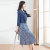 夏季新款无袖印花打底裙，短款牛仔外套时尚秋季套装两件套连衣裙QYM-JJ-AE22907-Y 商品缩略图1