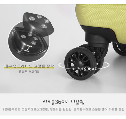 【NaviLeaf 纳威利拉杆箱】✅TSA海关密码锁安全可靠✅PC+ABS合金料，坚韧结实耐摔✅360°顺滑飞机轮，静音不卡轮✅超顺滑铝合金拉杆✅内里隔层功能齐全，出行方便。 商品图4