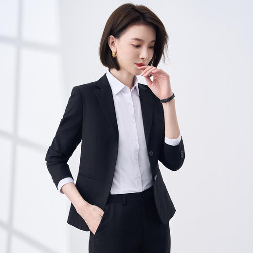 罗蒙四季款小西装外套女士商务通勤休闲百搭职业装单西服上衣外套女 商品图3