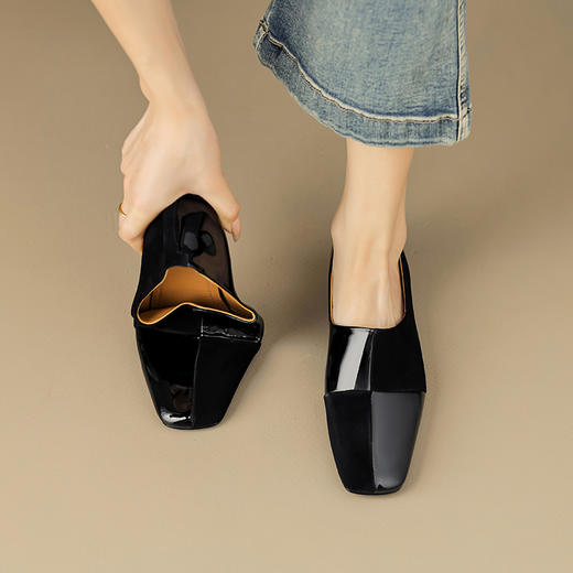 秋季新款，时尚撞色拼接低跟单鞋OFSM-6780 商品图8