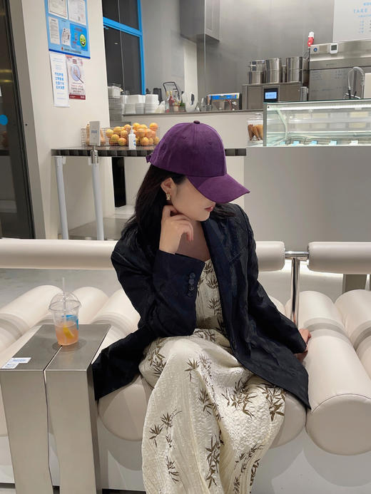 非遗古料香云纱鸭舌帽/渔夫帽！花花团特别定制版！日常搭配百搭时髦！优雅典雅都市气质女士！帽型显脸小！香云纱帽子炒鸡轻盈透气凉爽宜人，易洗易干轻薄不易皱，自带spf50防晒，不怕晒黑优雅时髦凹造型！ 商品图1