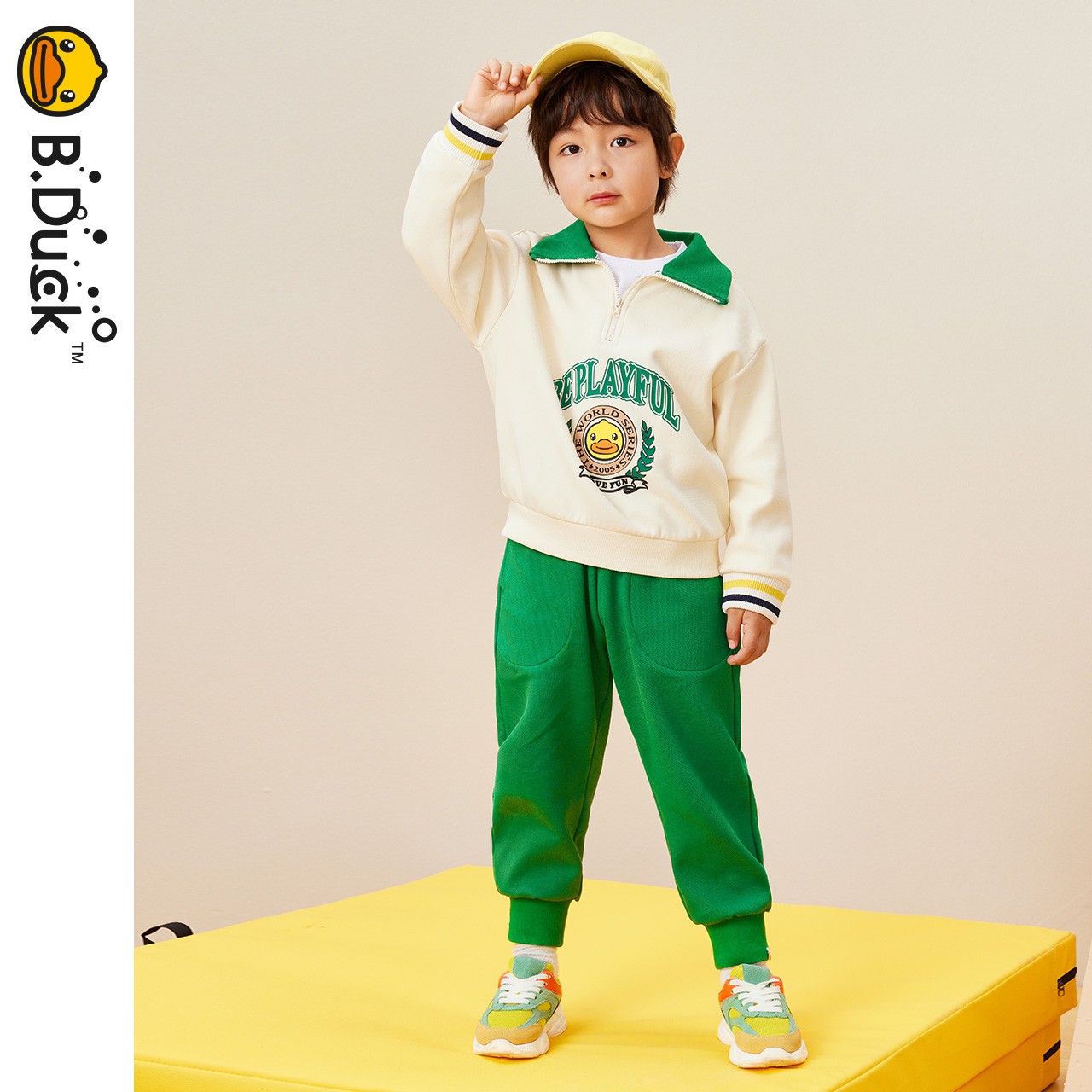 B.DUCK小黄鸭童装春秋长袖套装105-150 BF3481081