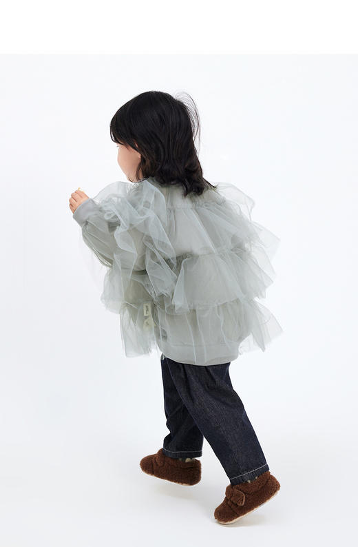 jnby  23年秋款  拼接网纱长袖夹克 YN8610900 商品图6