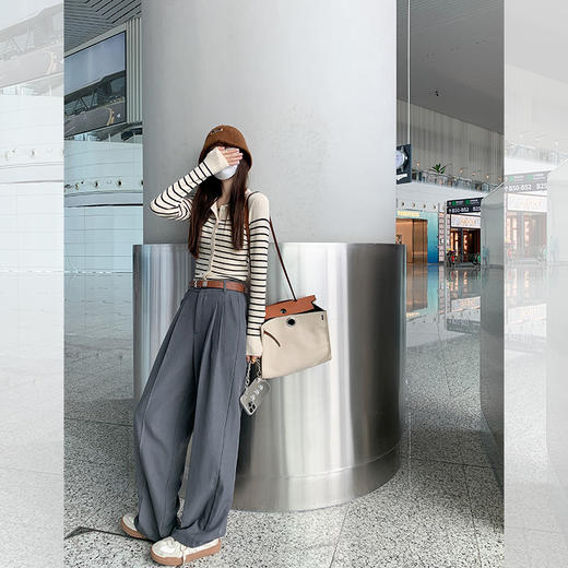 <曾小咸推荐>【简约条纹】针织条纹上衣 商品图1