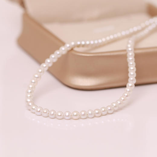 淡水珍珠项链 小米珠链 3-3.5mm白 107032 商品图1