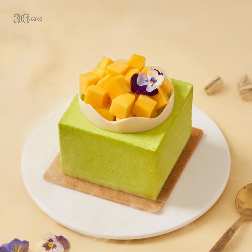 绿野开心果，意式手工冰淇淋蛋糕，可选4英寸-59分钟送达 商品图0