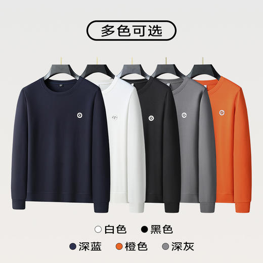 【一口价】【新款DX】大依优型大码圆领印花卫衣长袖加肥加大休闲运动上衣男打底衫胖子300斤 商品图2