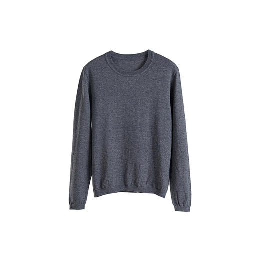 绽放645朵/纯色毛衣2023早秋新款日系慵懒风圆领宽松长袖针织衫 商品图4