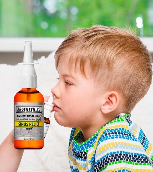 【胶体纳米银-鼻喷剂】Sinus Relief 鼻敏感 儿童腺yang体 23ppm含量 99.9%纯度保障 粘膜健康支持 商品图0