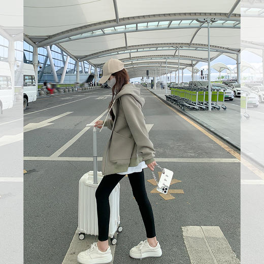 <曾小咸推荐>【慵懒帅气】绿色卫衣外套 商品图1