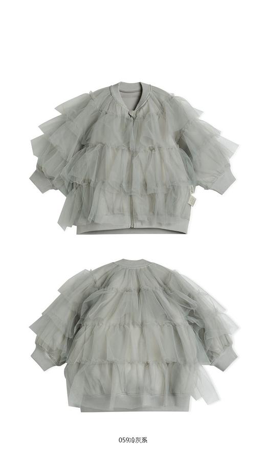 jnby  23年秋款  拼接网纱长袖夹克 YN8610900 商品图7