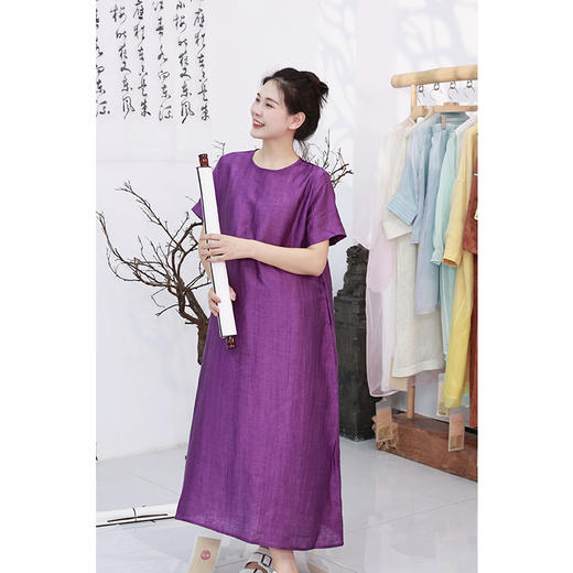 【线上专属】连衣裙（23707298-凝夜紫） 商品图2