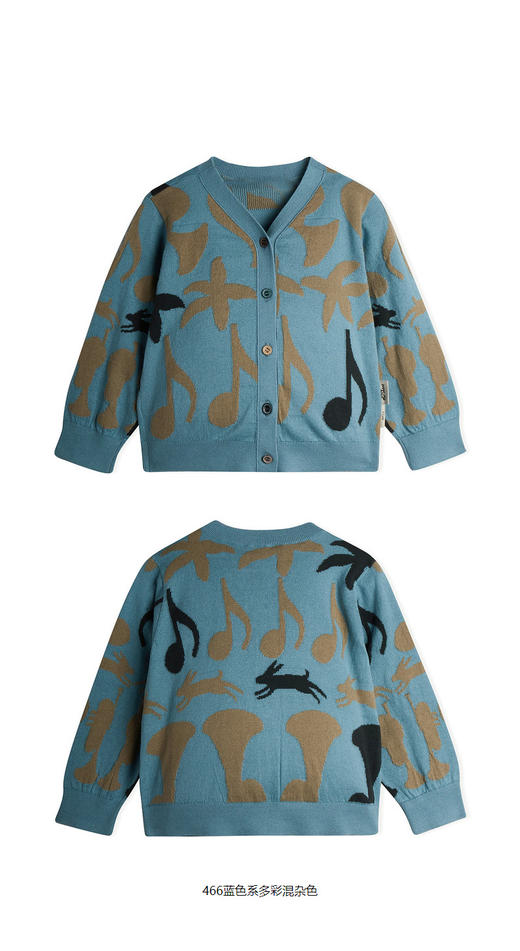 jnby  23年秋款  撞色吸睛短款开襟针织衫 YN8311370 商品图9