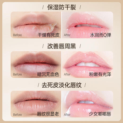【⚡抢！第2件0元，需拍2件】唇膜去死皮淡化唇纹精华膏女保湿滋润唇部防干裂女|儒意官方旗舰店 商品图3