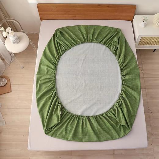 无印良品老粗布床笠三件套   高密编织  舒适透气不易皱，线粗纹深吸汗不黏身，一年四季都可用 商品图6