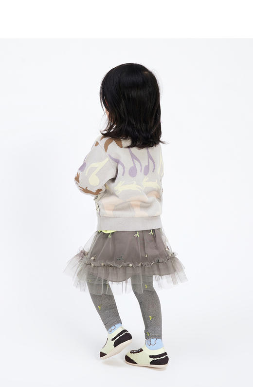 jnby  23年秋款  撞色吸睛短款开襟针织衫 YN8311370 商品图6