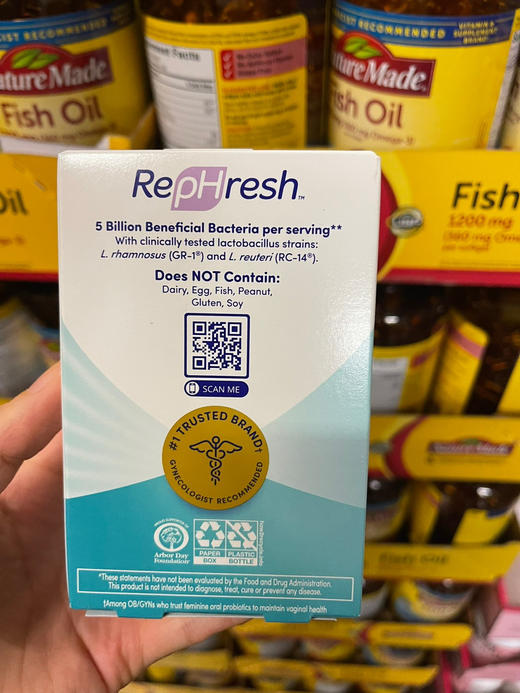 RepHresh Pro-B妇益科生菌胶囊处私乳酸杆菌菌群平衡 30粒 商品图3