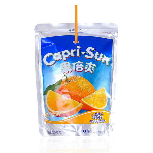 果倍爽吸吸饮料橙子味200ml 商品图1