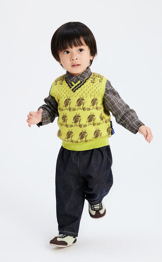 jnby  23年秋款  宽松直筒牛仔九分裤 YN8E11090 商品图3