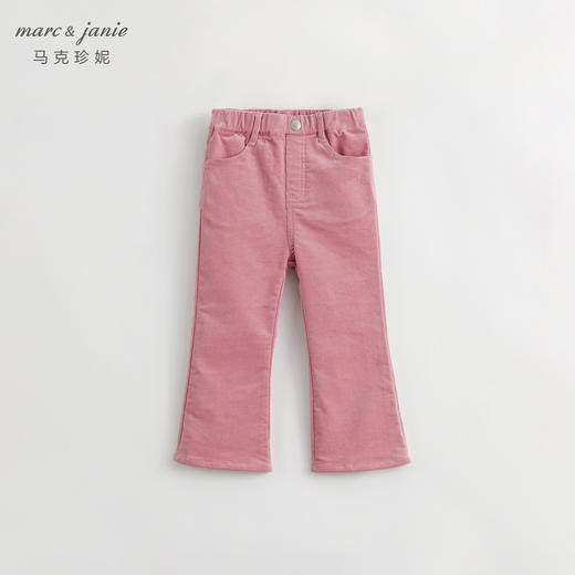 马克珍妮秋装新款 女童柔软灯芯绒长裤喇叭裤 儿童裤子231796 商品图3