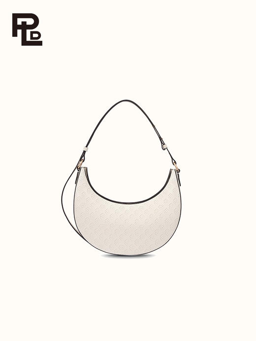 保兰德PLD东方雅奢经典系列45度压纹新月包2号单肩斜挎手提包通勤必备女包 商品图3