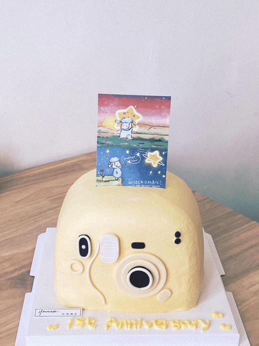 「女士」拍立得 纪念日   周年相机蛋糕 商品图1