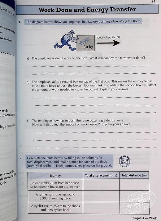 预售 CGP Year 9 Maths Workbook 九年级中学数学科学综合教辅3册 练习含答案 学练结合 KS3 13-14岁 初中中考 商品图7