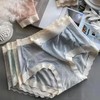 DD-浪漫春天冰丝内裤女裆无痕蕾丝性感大码青花瓷色系 商品缩略图2
