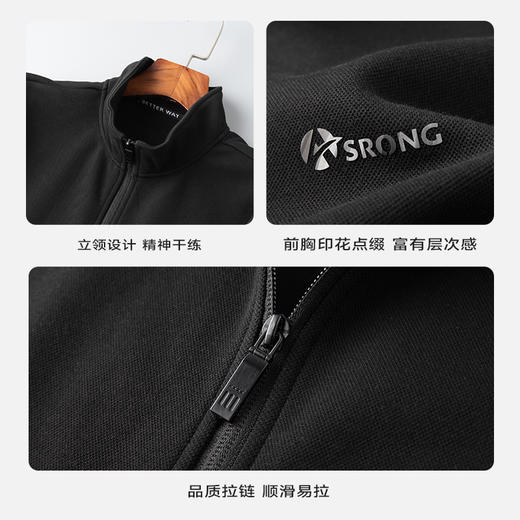 【新款DK】大依优型大码男装立领夹克加肥加大休闲夹克胖子宽松弹力运动外套上衣 商品图3