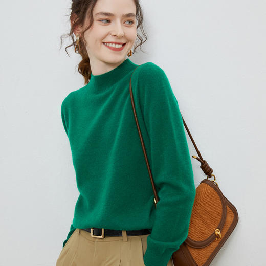 【听冬】冬季 中高领 羊毛衫 NJR1063 商品图0