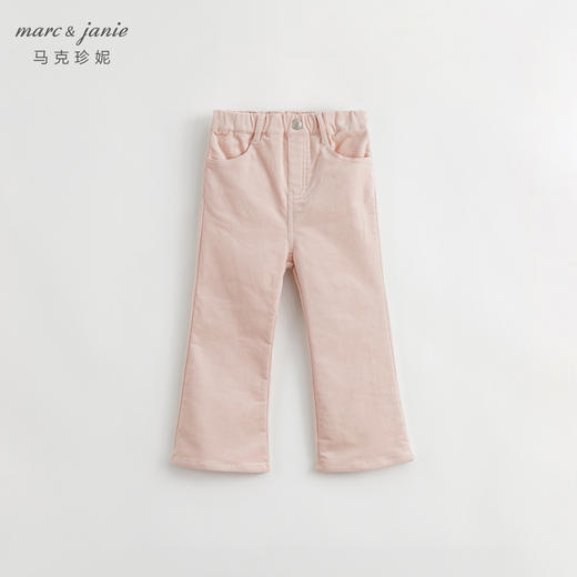 马克珍妮秋装新款 女童柔软灯芯绒长裤喇叭裤 儿童裤子231796 商品图2