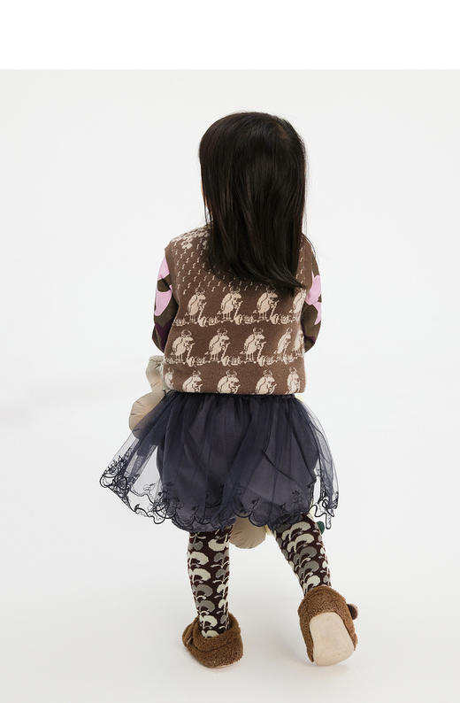 jnby  23年秋款  手绘感提花背心  YN8310070 商品图4