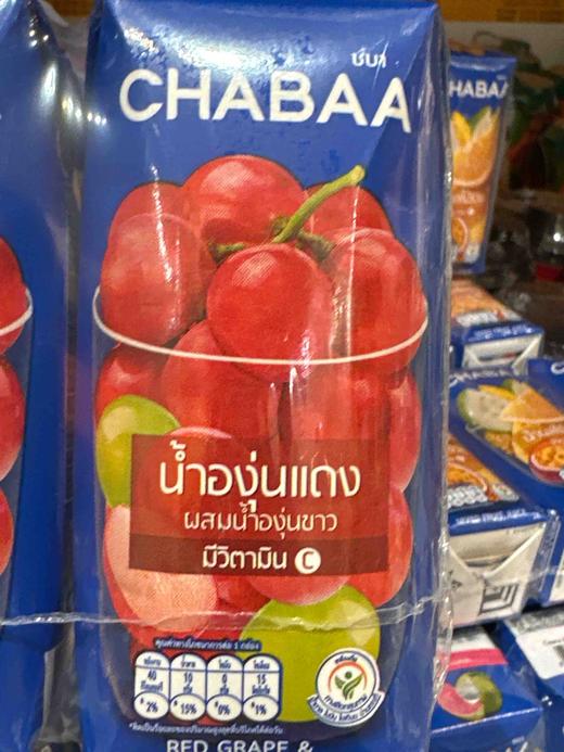 恰芭红葡萄白葡萄味果汁饮料180ml 商品图0