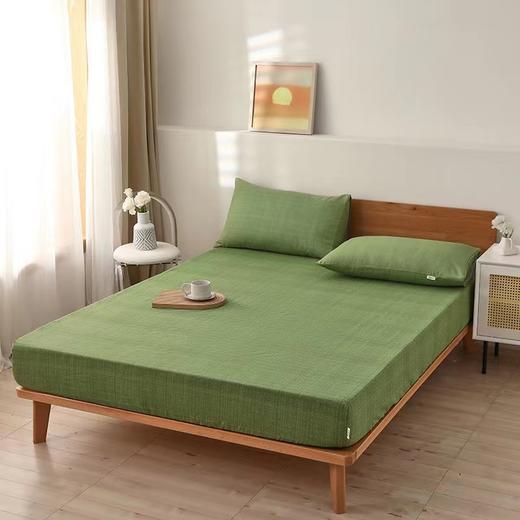 无印良品老粗布床笠三件套   高密编织  舒适透气不易皱，线粗纹深吸汗不黏身，一年四季都可用 商品图3