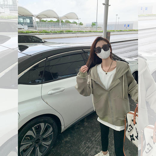 <曾小咸推荐>【慵懒帅气】绿色卫衣外套 商品图2