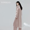 早秋新品』桑罗桑蚕丝绒睡裙复古法式方领睡衣女款家居服秋冬外穿 商品缩略图4