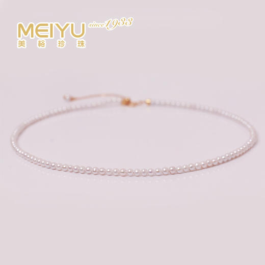 淡水珍珠项链 小米珠链 3-3.5mm白 107032 商品图0