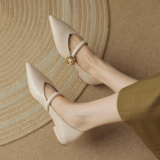 优雅简约，平底尖头单鞋ML-m1700 商品图5