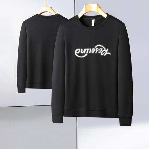 【一口价】【新款DX】大依优型大码圆领印花卫衣长袖加肥加大休闲运动上衣男打底衫胖子300斤 商品图6