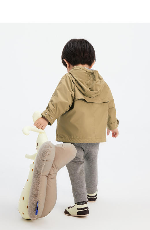 jnby  23年秋款  挺阔连帽中长款风衣 YN8911630 商品图5